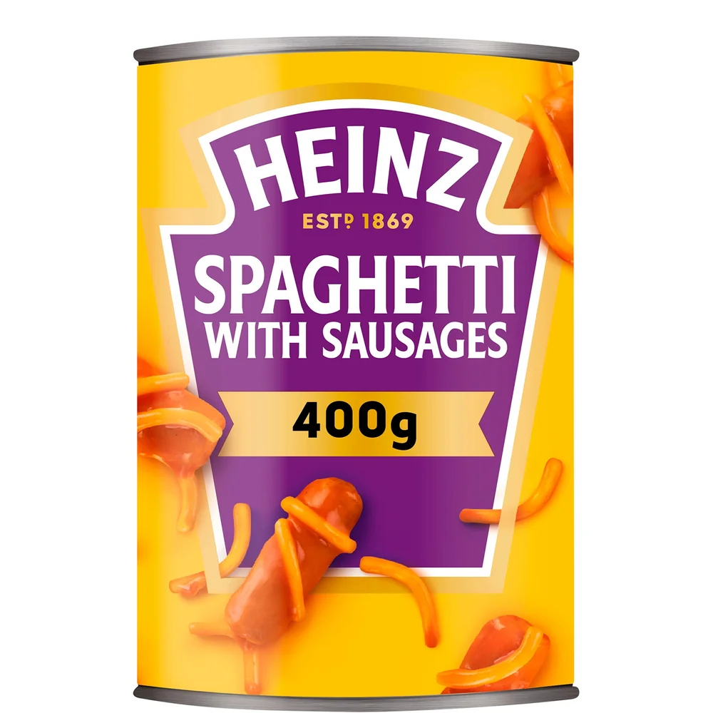 Heinz Spaghetti with Pork Sausages 415g Image 1