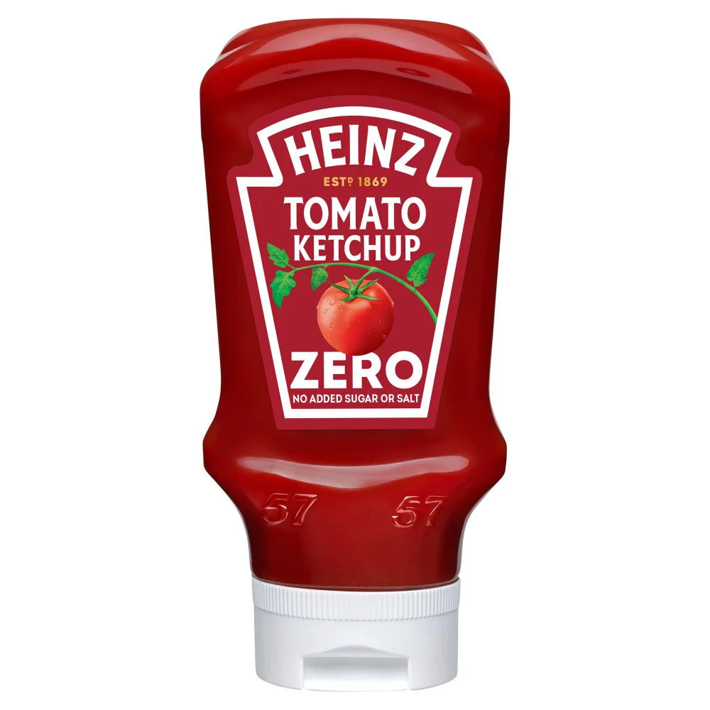 Heinz Tomato Ketchup Zero Added Sugar & Salt 400ml Image 1
