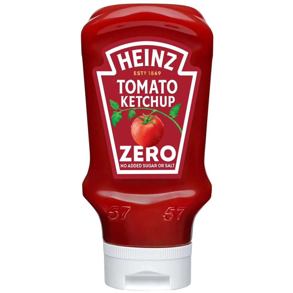 Heinz Tomato Ketchup Zero Added Sugar & Salt 400ml Image 1