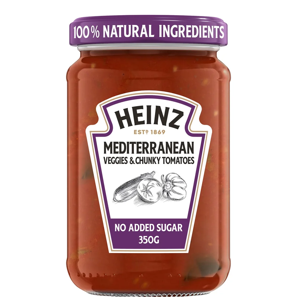 Heinz Mediterranean Veggies & Chunky Tomatoes Pasta Sauce 350g Image 1