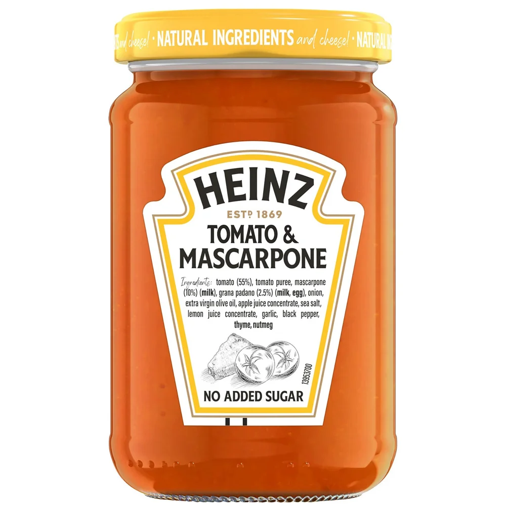 Heinz Tomato Grana Padano & Mascarpone Pasta Sauce 350g Image 1