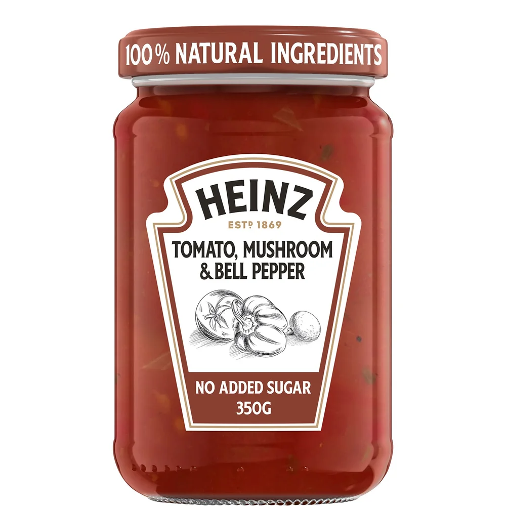Heinz Tomato, Mushroom & Bell Pepper Pasta Sauce 350g Image 1