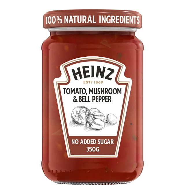 Heinz Tomato, Mushroom & Bell Pepper Pasta Sauce 350g