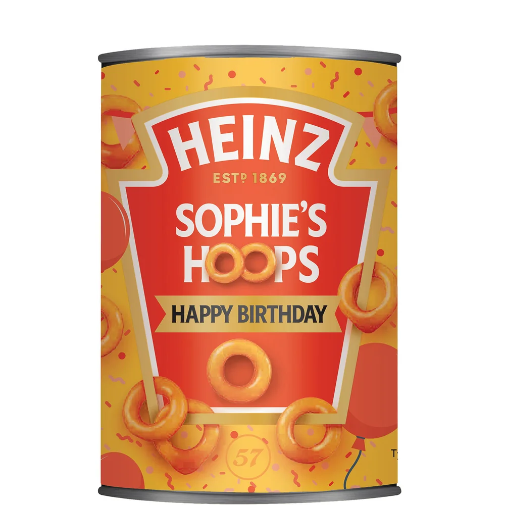Heinz Personalised Birthday Hoops 400g Image 1