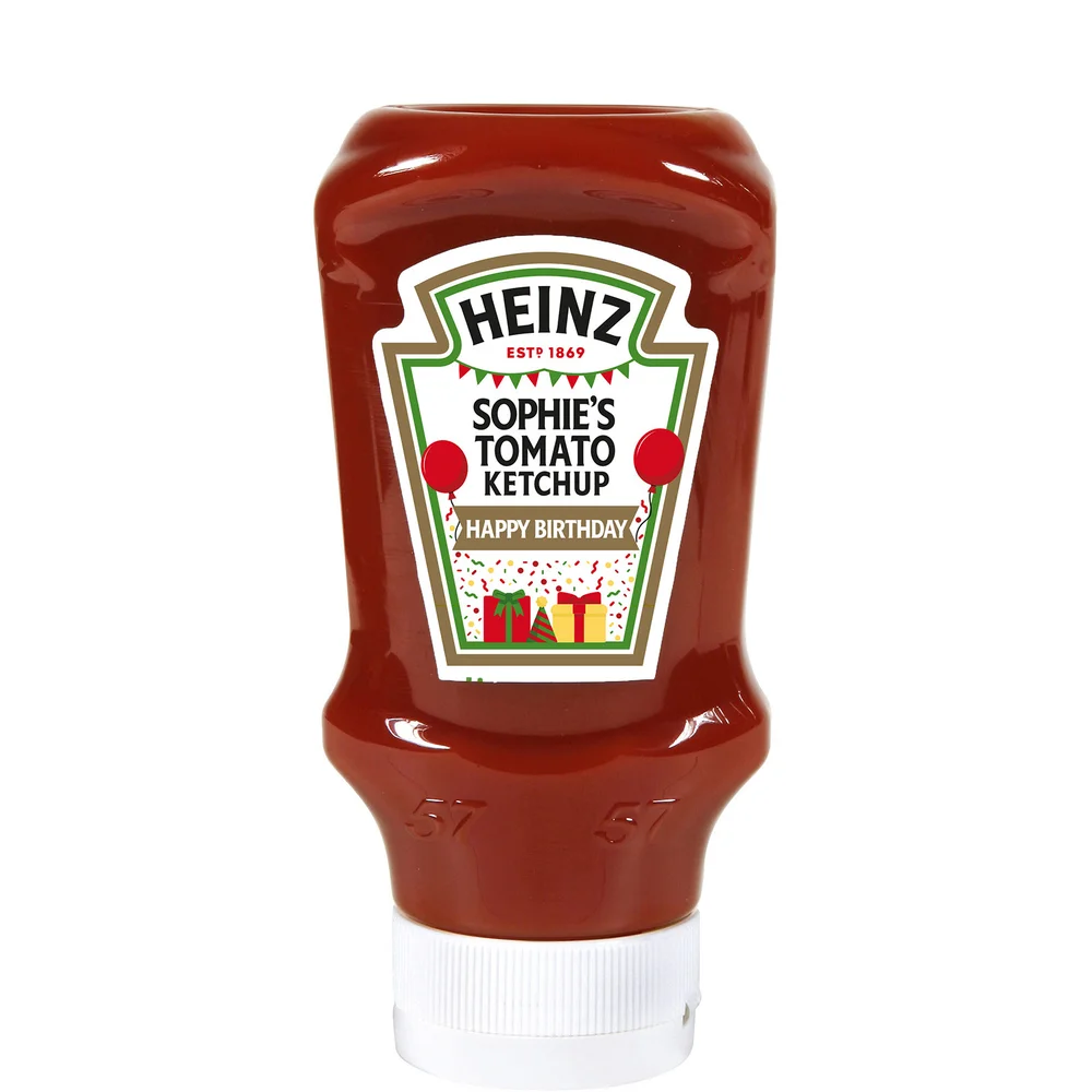 Heinz Personalised Birthday Tomato Ketchup (Plastic) 460g Image 1