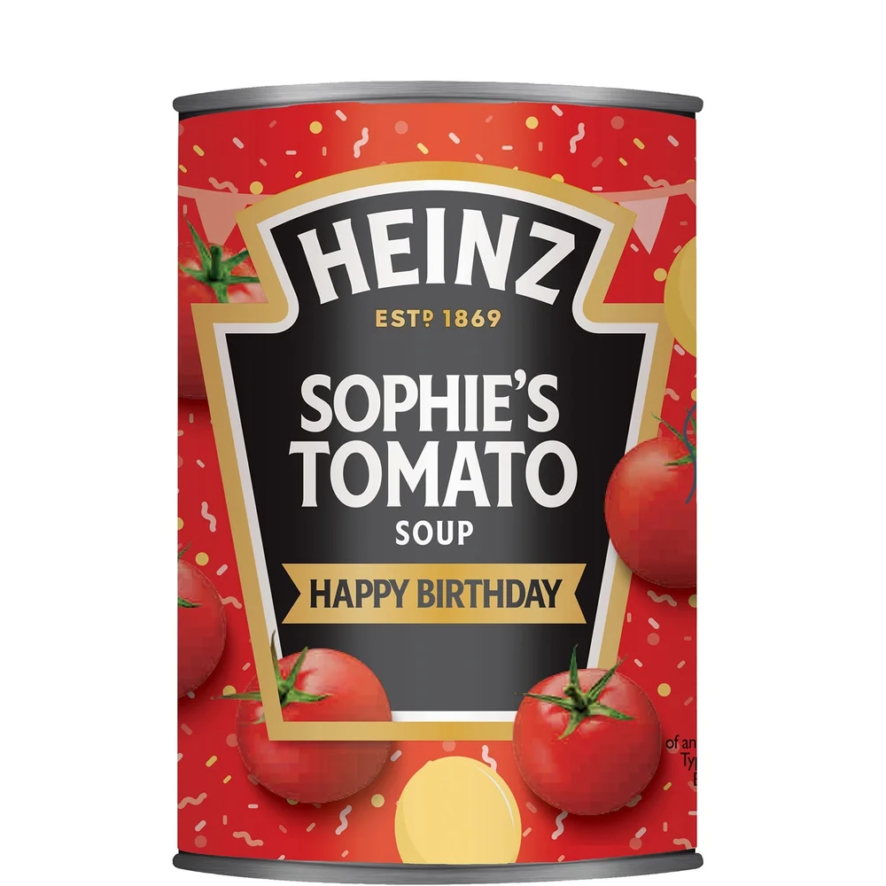 Heinz Personalised Birthday Tomato Soup 400g Image 1
