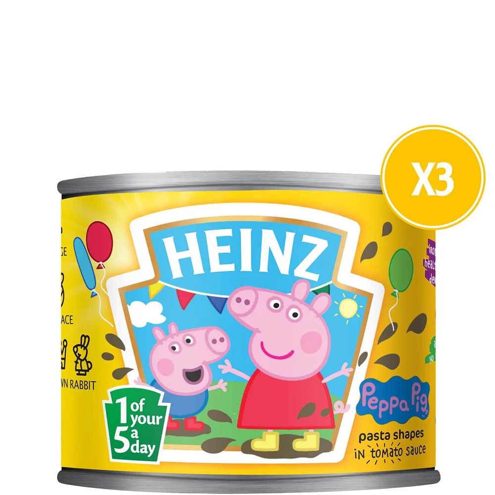 Heinz Peppa Pig Pasta Shapes 3x205g Image 1