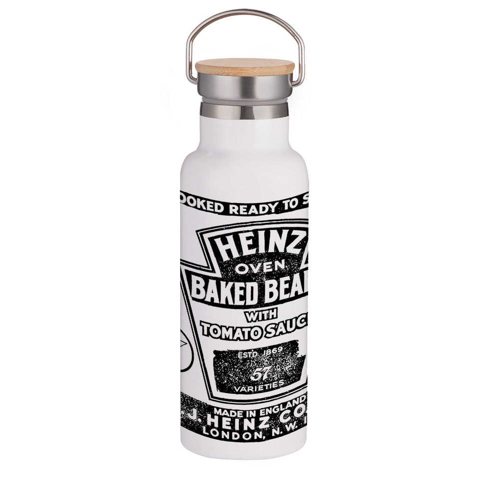 Heinz Heritage Beans Portable Insulated Water Bottle - White Image 1