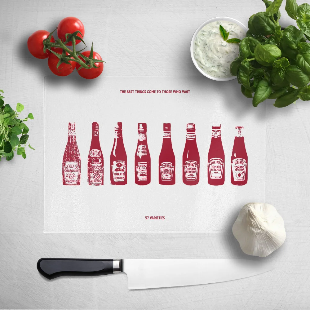 The Best Things Come To Those Who Wait Ketchup Chopping Board Image 1