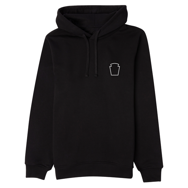 Embroidered Hoodie - Black