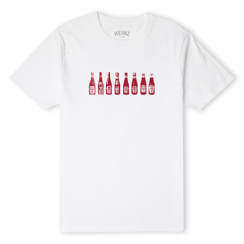 Heinz Heritage Bottles Unisex T-Shirt - White - S Image 1