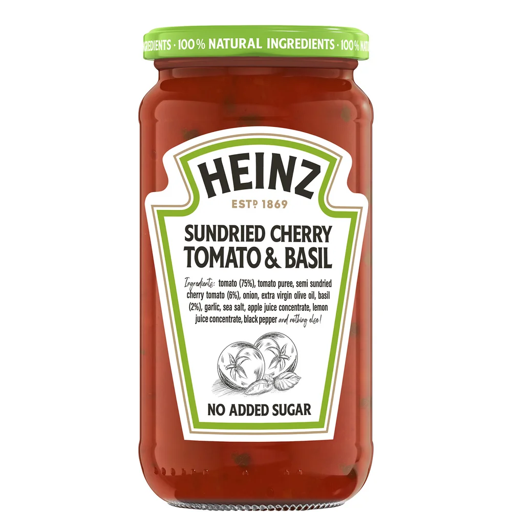 Heinz Sundried Cherry Tomato & Basil Pasta Sauce 490g Image 1