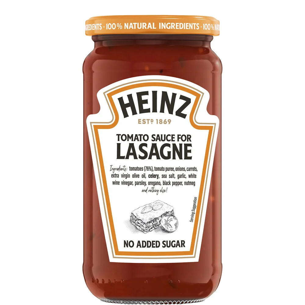 Heinz Tomato Pasta Sauce for Lasagne 490g Image 1