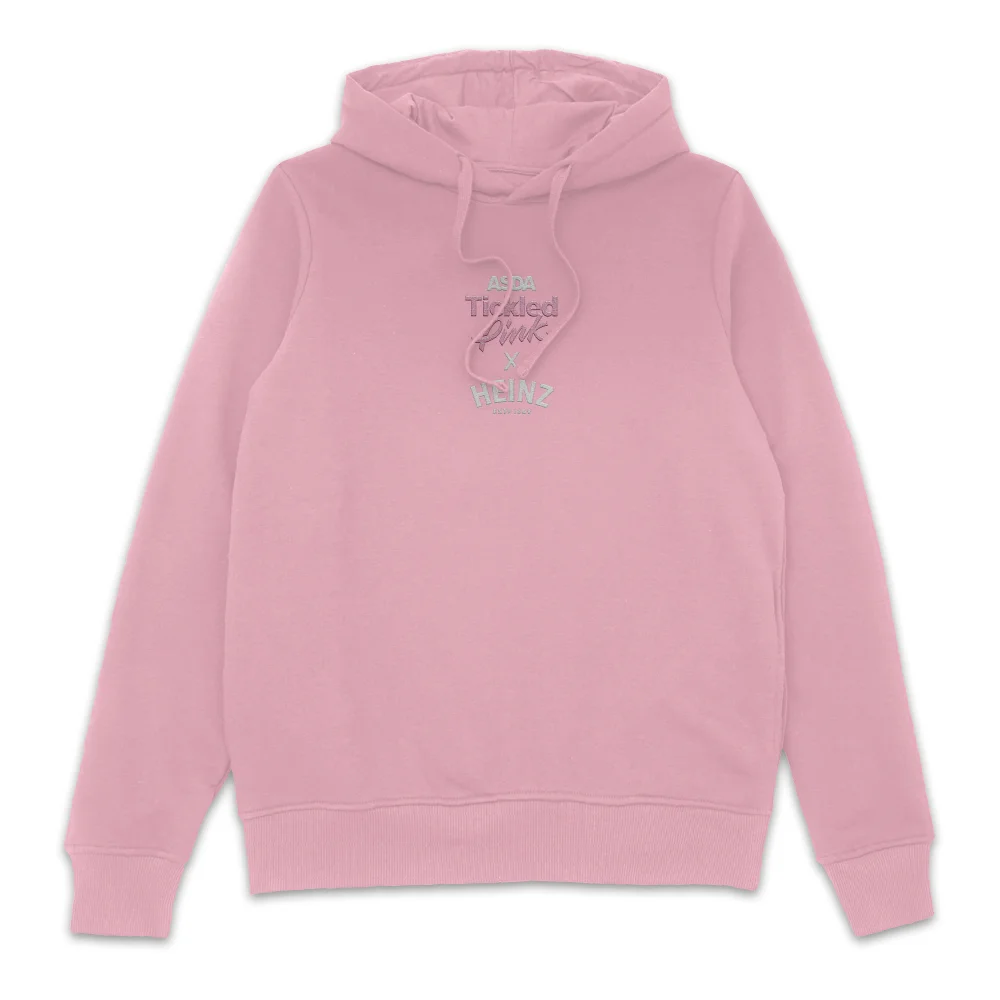 Limited Edition Tickled Pink x Heinz Embroidered Unisex Hoodie – Pink - S Image 1