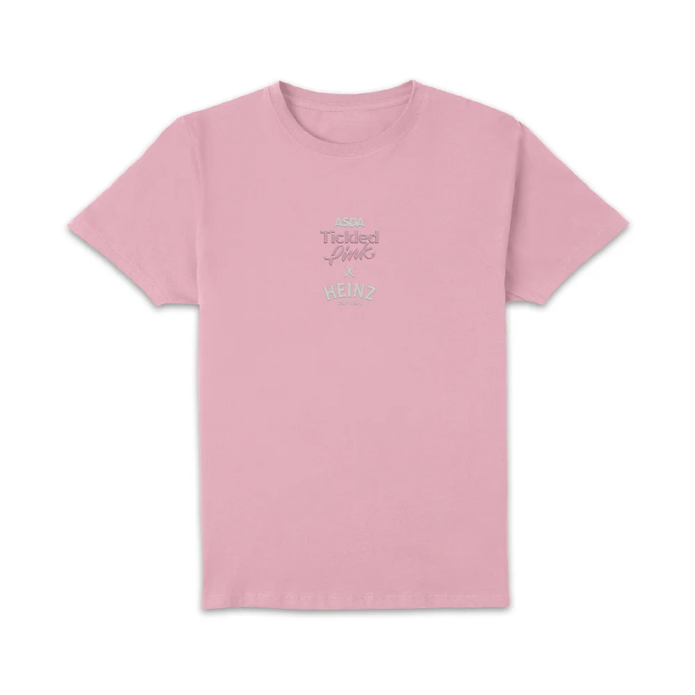 Limited Edition Tickled Pink x Heinz Embroidered Unisex T-Shirt - Pink - XS Image 1