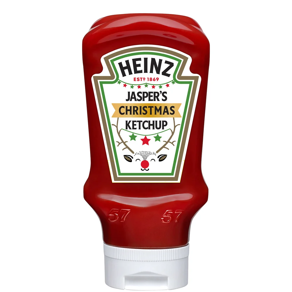 Heinz Christmas Edition Personalised Tomato Ketchup (Plastic) 460g Image 1