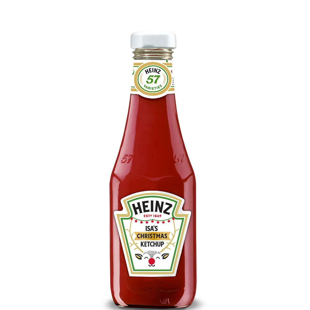Heinz Christmas Edition Personalised Tomato Ketchup (Glass) 342g Image 1