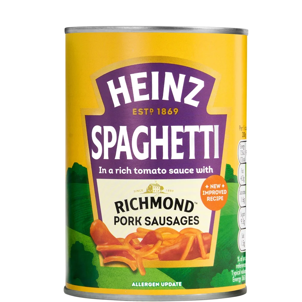 Heinz Spaghetti with Richmond Pork Sausages 400g Image 1