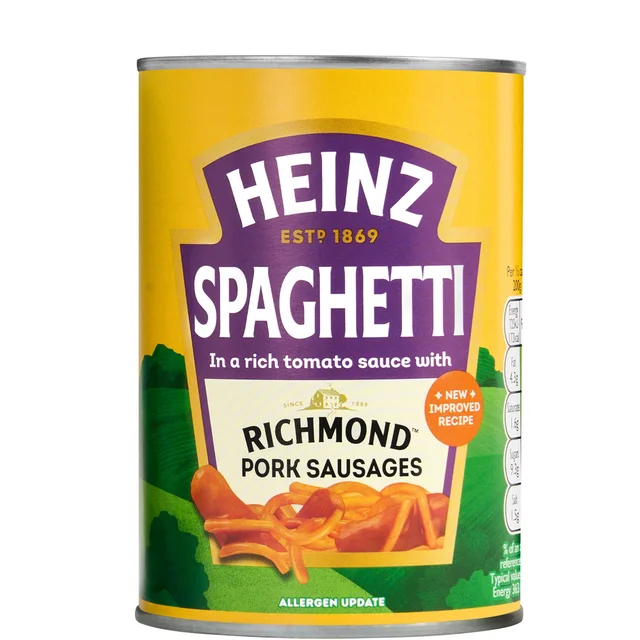 Heinz Spaghetti with Richmond Pork Sausages 400g