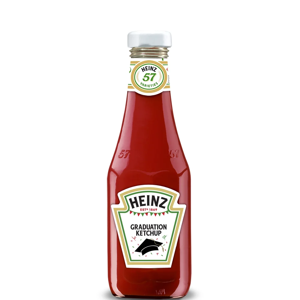 Heinz Personalised Graduation Tomato Ketchup (Glass) 342g Image 1