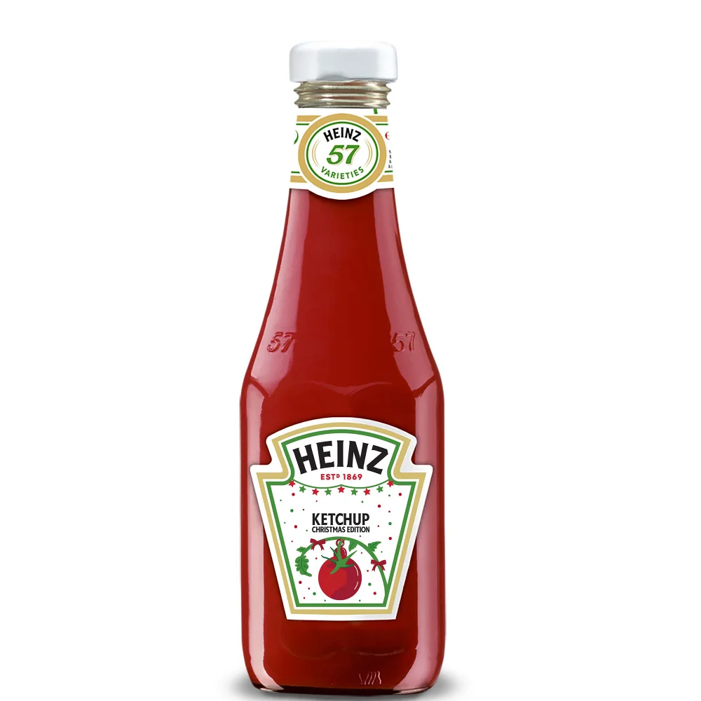 Heinz Personalised Christmas 2024 Tomato Ketchup (Glass) 342g Image 1