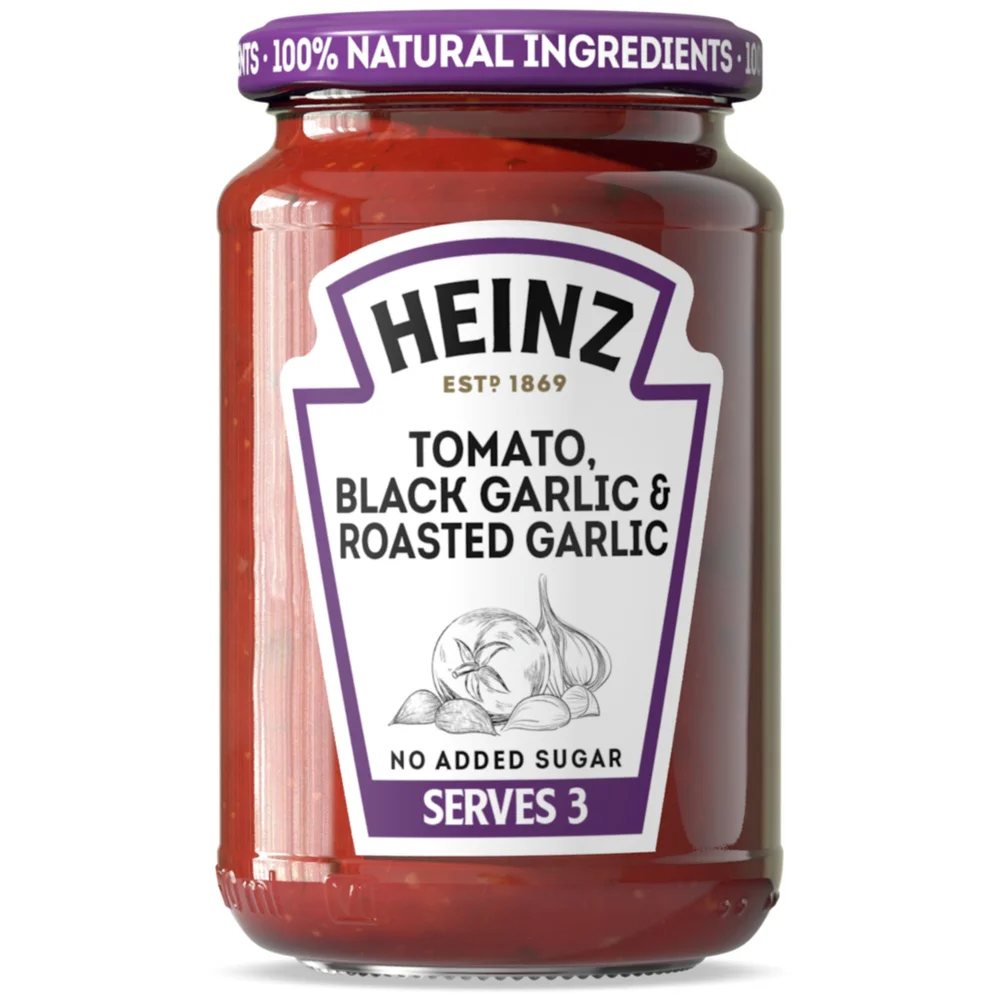 Heinz Tomato, Black Garlic & Roasted Garlic Pasta Sauce 350g Image 1