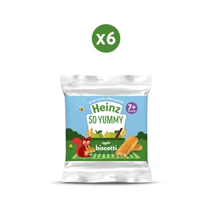 Heinz Apple Biscotti Baby Snack 7+ Months Pack of 6 x 60g