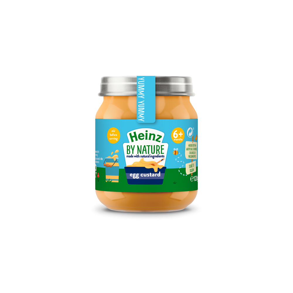 Heinz Egg Custard Baby Food Jar 6+ Months 120g Image 1