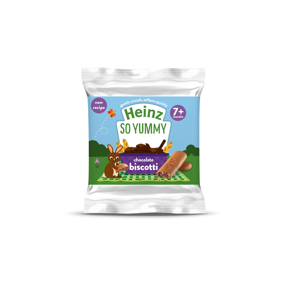 Heinz Chocolate Biscotti Baby Snack 7+ Months 60g Image 1