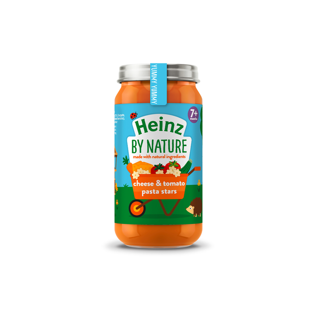 Heinz Cheese and Tomato Pasta Stars Baby Food Jar 7+ months 200g