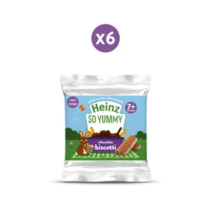 Heinz Chocolate Biscotti Baby Snack 7+ Months Pack of 6 x 60g