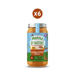 Heinz Sunday Chicken Dinner Baby Food Jar 7+ Months Pack of 6 x 200g