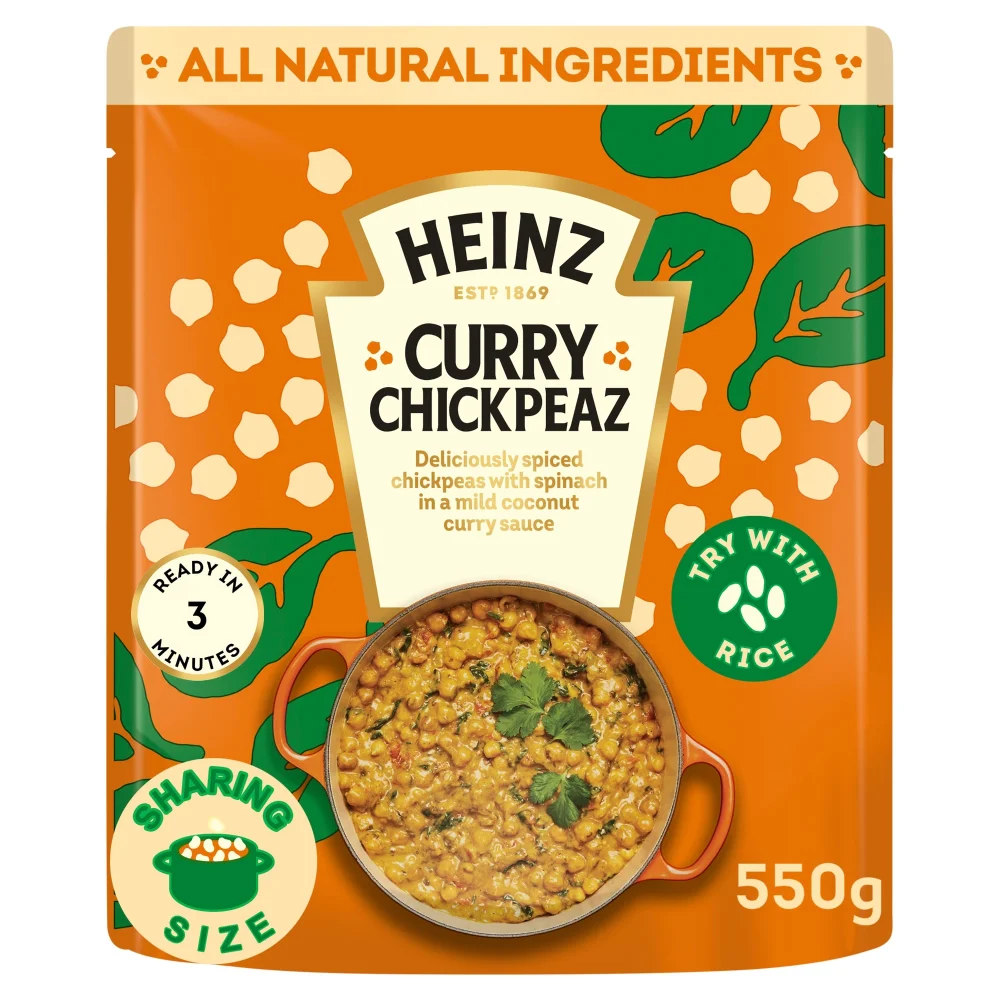 Heinz Curry Chickpeas with Coconut and Spinach 550g Image 1