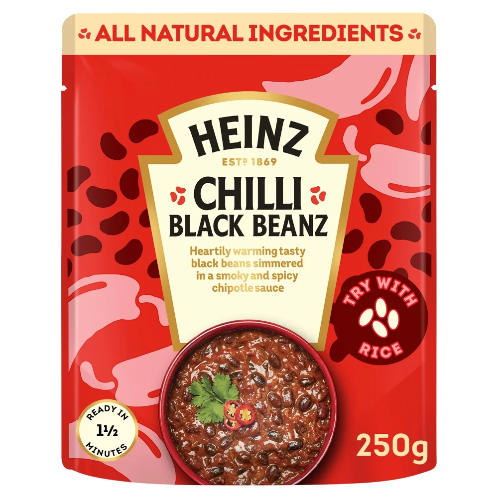 Heinz Chilli Black Beans Mexican-Style 250g Image 1