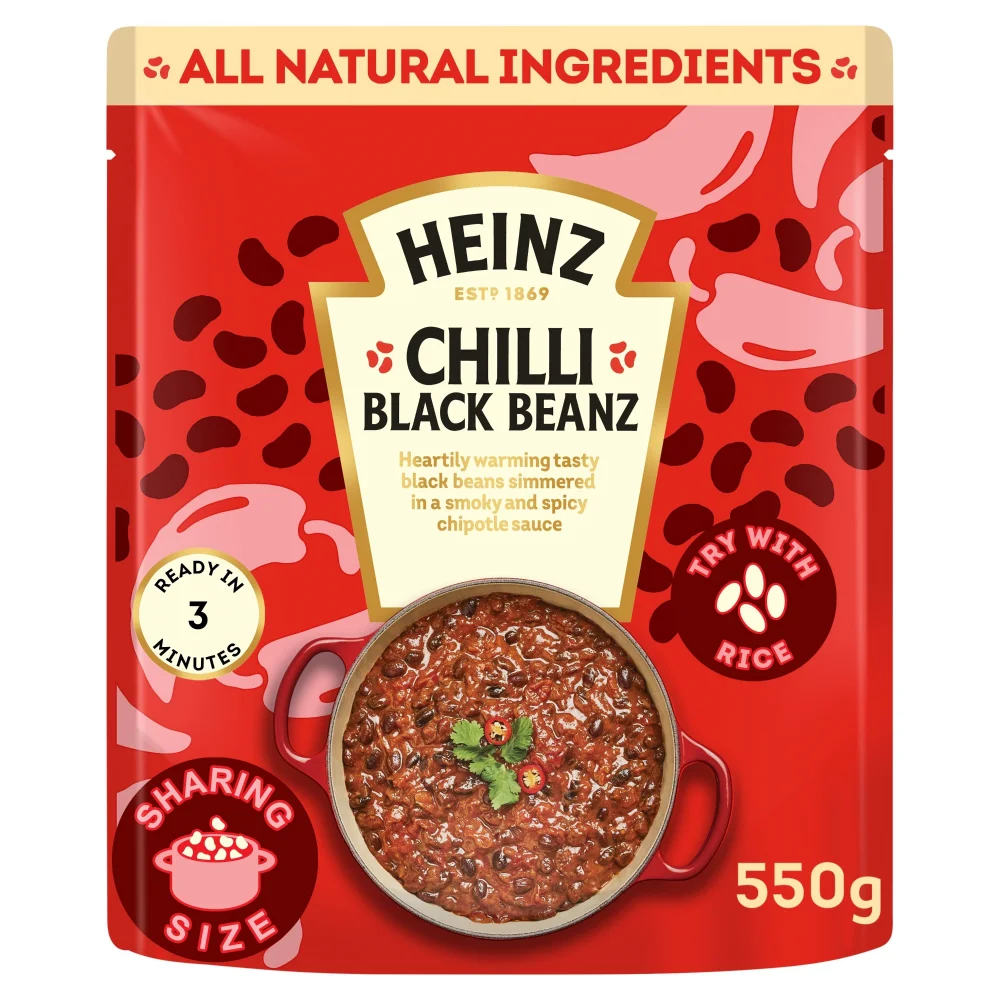 Heinz Chilli Black Beans Mexican-Style 550g Image 1