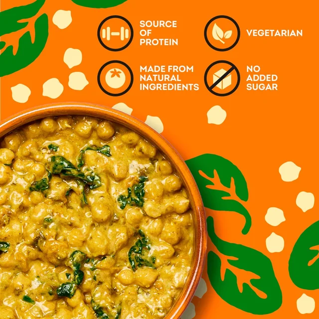 Heinz Curry Chickpeas with Coconut and Spinach 250g