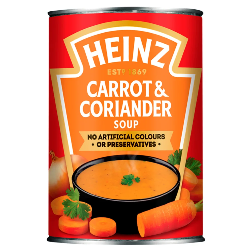 Heinz Carrot & Coriander Tinned Soup 400g Image 1