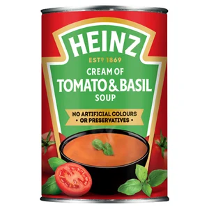 Heinz Cream of Tomato & Basil Tinned Soup 400g