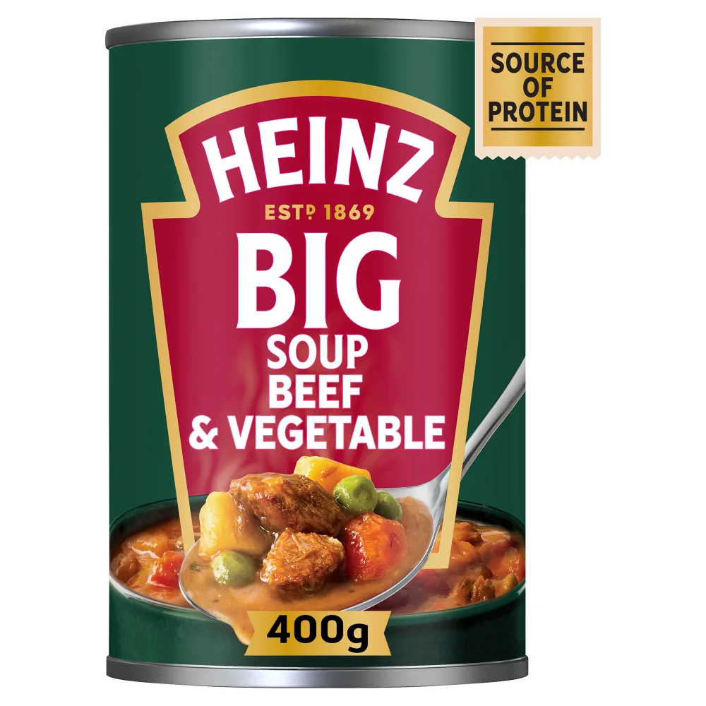 Heinz Beef & Vegetable Chunky Big Soup 400g Image 1