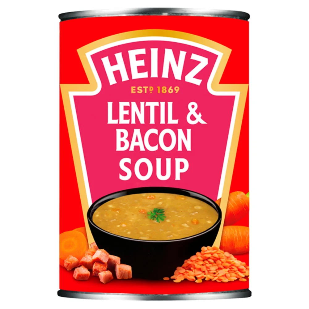 Heinz Lentil & Bacon Tinned Soup 400g Image 1