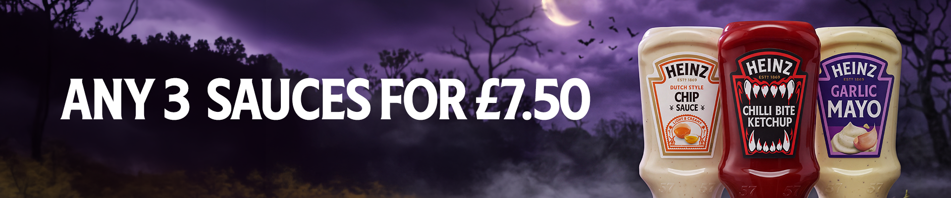 3 sauces for £7.50*