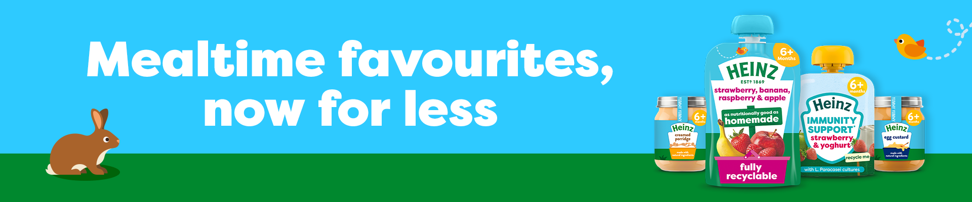 mealtime favourites, now for less