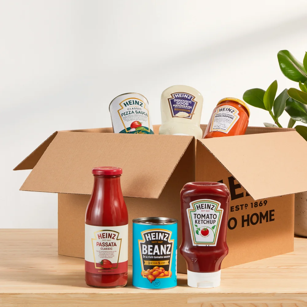 With our Build-a-Box, you can create your perfect Heinz bundle delivered straight to your door. Even better – save 10% when you spend £20 or more!