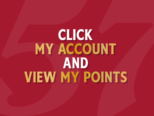 Click my account and view my points