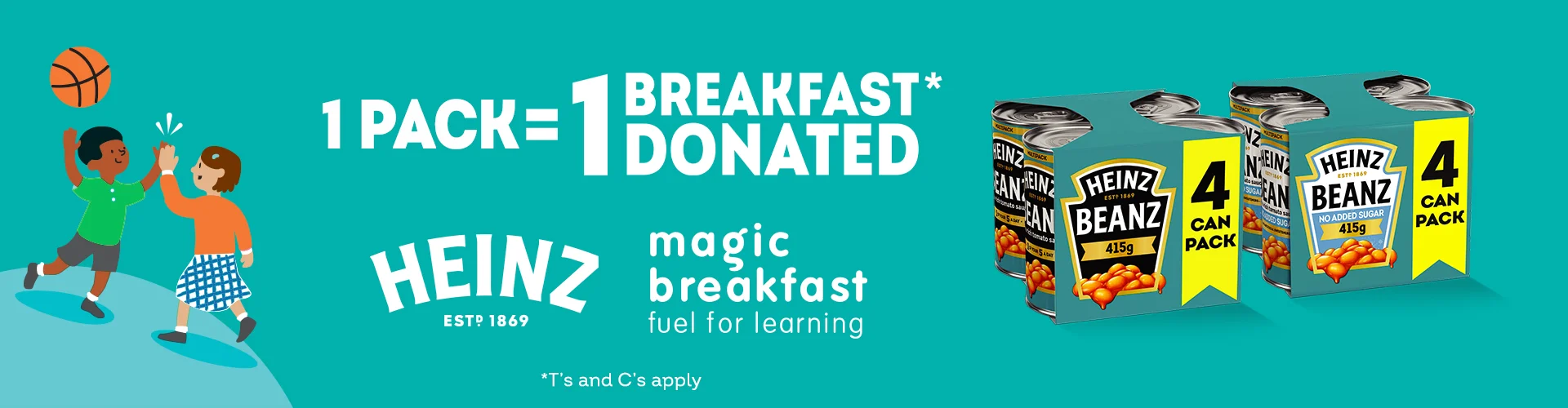 1 pakc = 1 breakfast donated