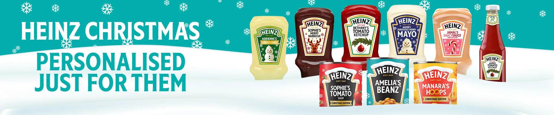 Heinz christmas personalised just for them