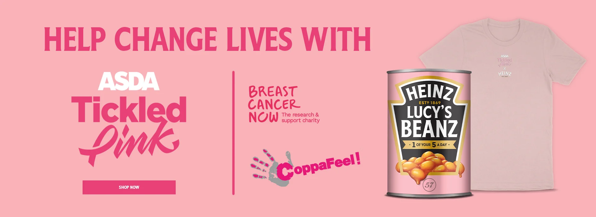 Help change lives with Asda tickled pink